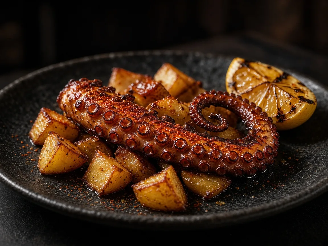 Charred octopus